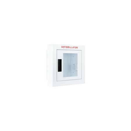Cubix Safety Semi Recessed, Non-Alarmed, Compact AED Cabinet SR-Sn